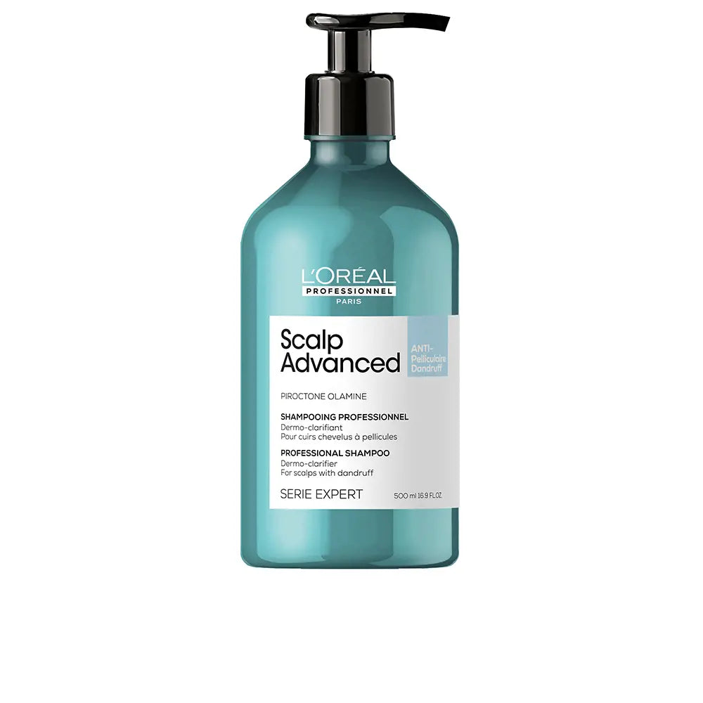 L'ORÉAL PROFESSIONNEL PARIS-SHAMPOO DERMOCLEAR ANTI CASPA SCALP ADVANCED 500 ml-DrShampoo - Perfumaria e Cosmética