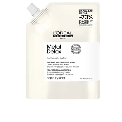 L'ORÉAL PROFESSIONNEL PARIS-SHAMPOO METAL DETOX para cabelo danificado refil 500 ml-DrShampoo - Perfumaria e Cosmética