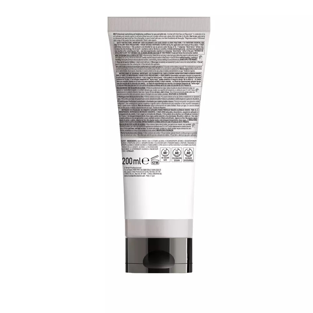 L'ORÉAL PROFESSIONNEL PARIS-SILVER condicionador profissional 200 ml-DrShampoo - Perfumaria e Cosmética