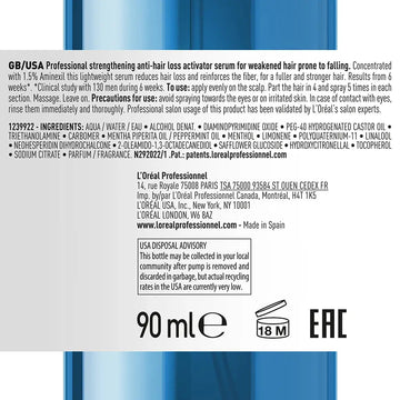 Sérum antiqueda de cabelo AMINEXIL ADVANCED 90 ml Imagen secundaria del producto