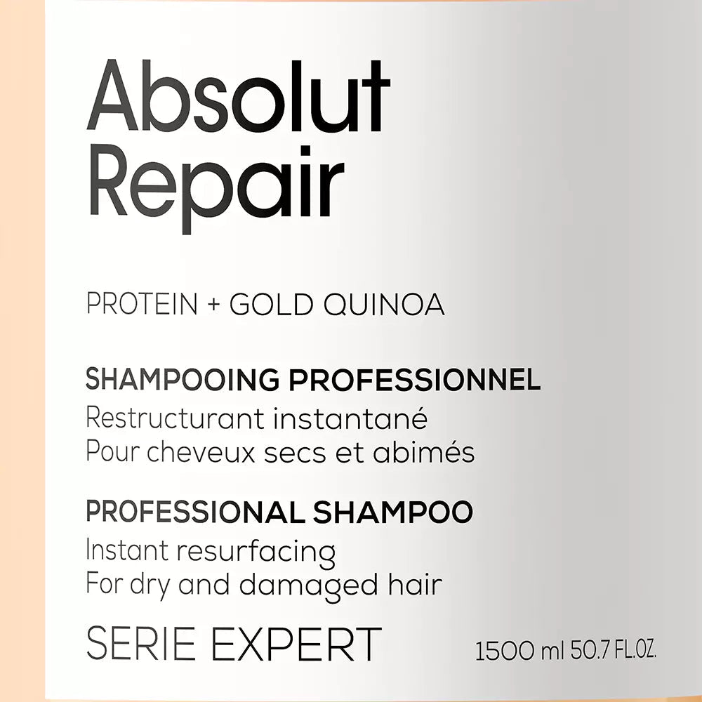L'ORÉAL PROFESSIONNEL PARIS-Shampoo ABSOLUT REPAIR GOLD 1500ml-DrShampoo - Perfumaria e Cosmética