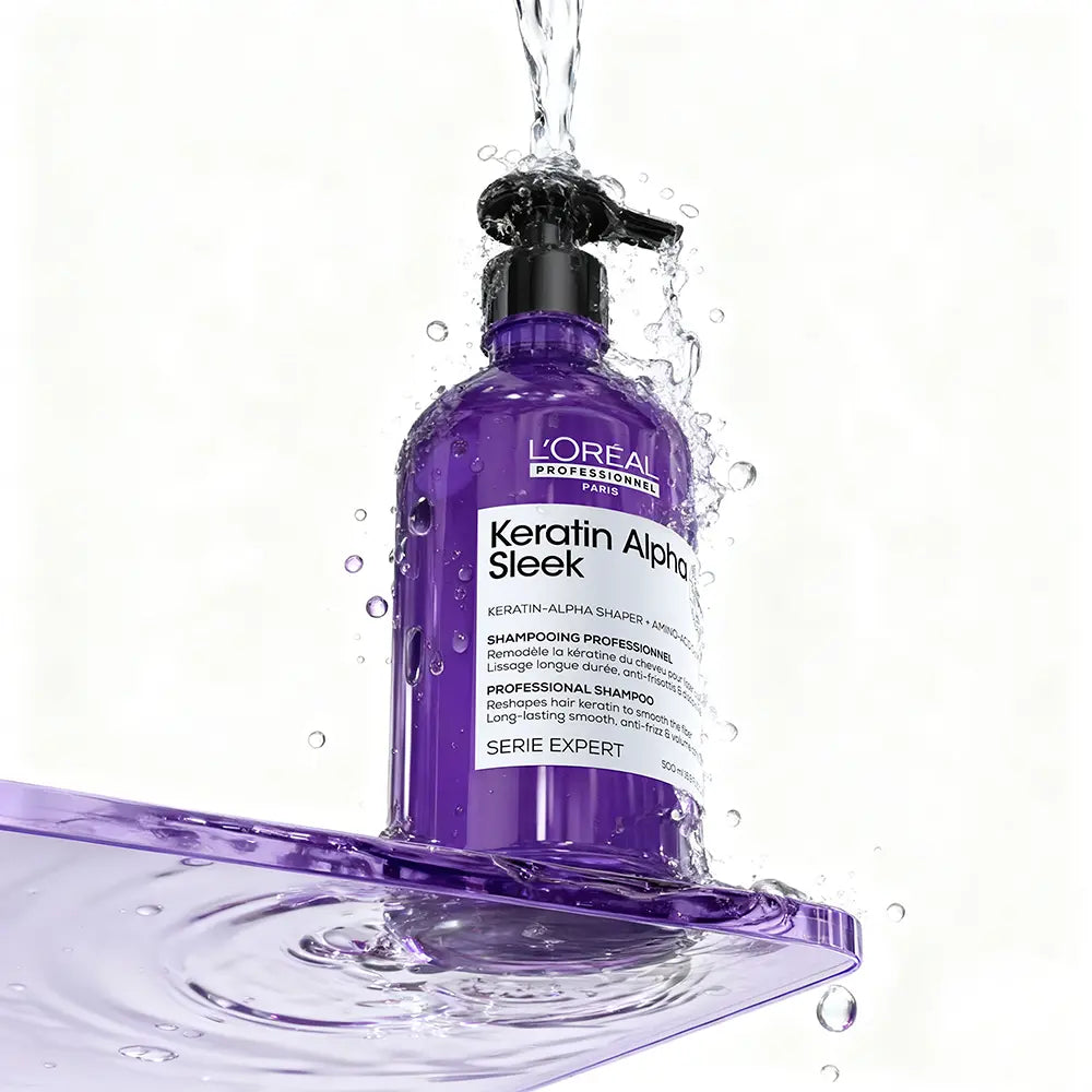 L'ORÉAL PROFESSIONNEL PARIS-Shampoo KERATIN ALPHA SLEEK 500 ml-DrShampoo - Perfumaria e Cosmética
