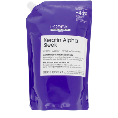 L'ORÉAL PROFESSIONNEL PARIS-Shampoo KERATIN ALPHA SLEEK Recarga 1000 ml-DrShampoo - Perfumaria e Cosmética
