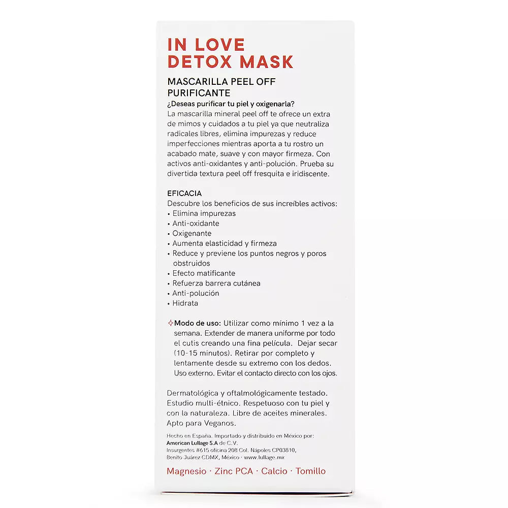 LULLAGE-IN LOVE DETOX máscara mineral purificante 40 ml-DrShampoo - Perfumaria e Cosmética