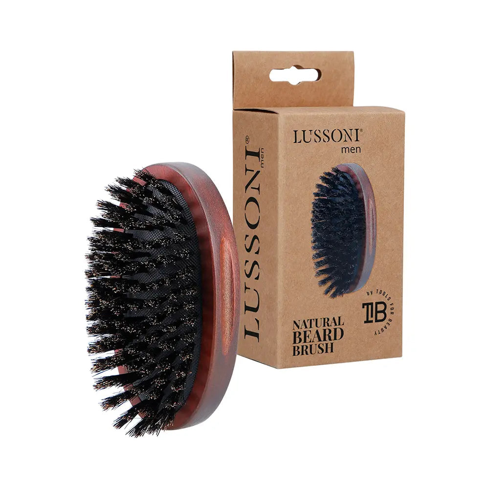 LUSSONI-Pincel natural oval LUSSONI BARBA-DrShampoo - Perfumaria e Cosmética