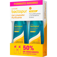 LUTSINE E45-Gel de limpeza purificante BACTOPUR pack 2 x 200 ml.-DrShampoo - Perfumaria e Cosmética