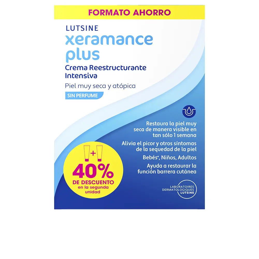 LUTSINE E45-XERAMANCE PLUS creme de reestruturação intensiva pack 2 x 100 ml-DrShampoo - Perfumaria e Cosmética