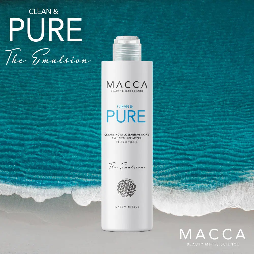 MACCA-CLEAN & PURE leite de limpeza pele sensível 200 ml-DrShampoo - Perfumaria e Cosmética
