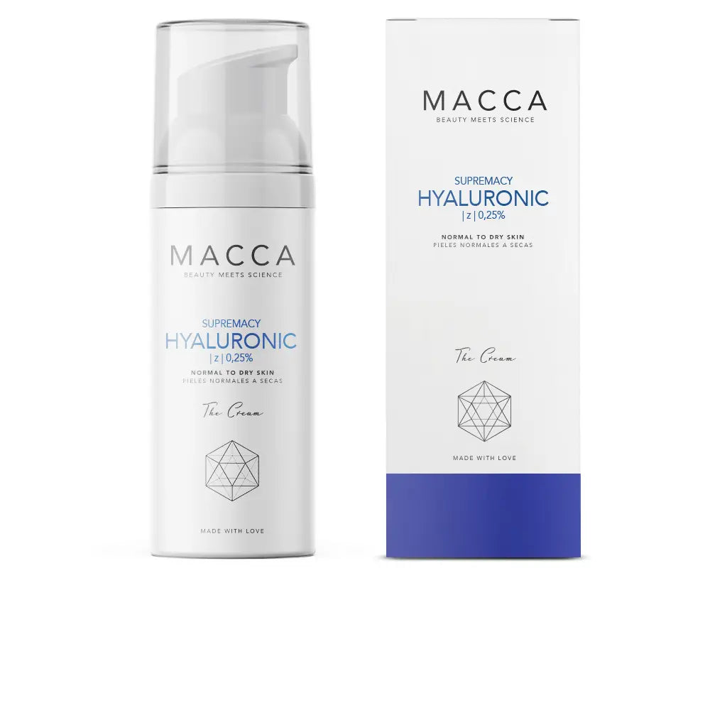 MACCA-SUPREMACY HYALURONIC z 0,25% creme pele normal a seca 50 ml-DrShampoo - Perfumaria e Cosmética