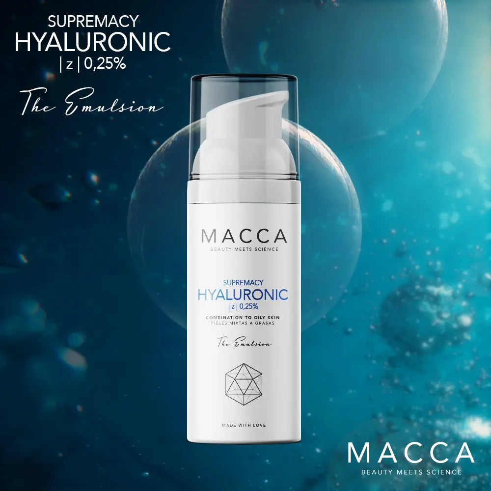 MACCA-SUPREMACY HYALURONIC z 0,25% emulsão combinação para pele oleosa-DrShampoo - Perfumaria e Cosmética