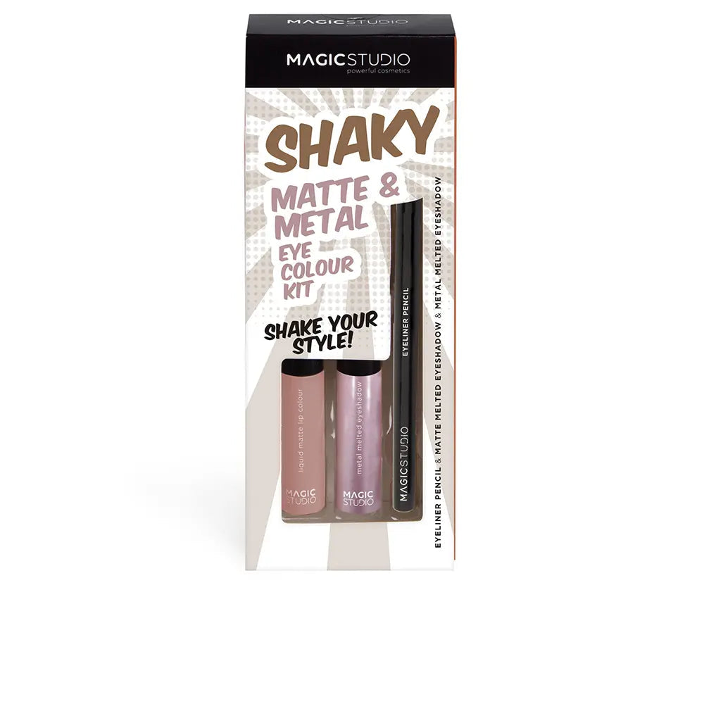 MAGIC STUDIO-CAIXA DE COR PARA OLHOS SHAKY 3 pcs.-DrShampoo - Perfumaria e Cosmética