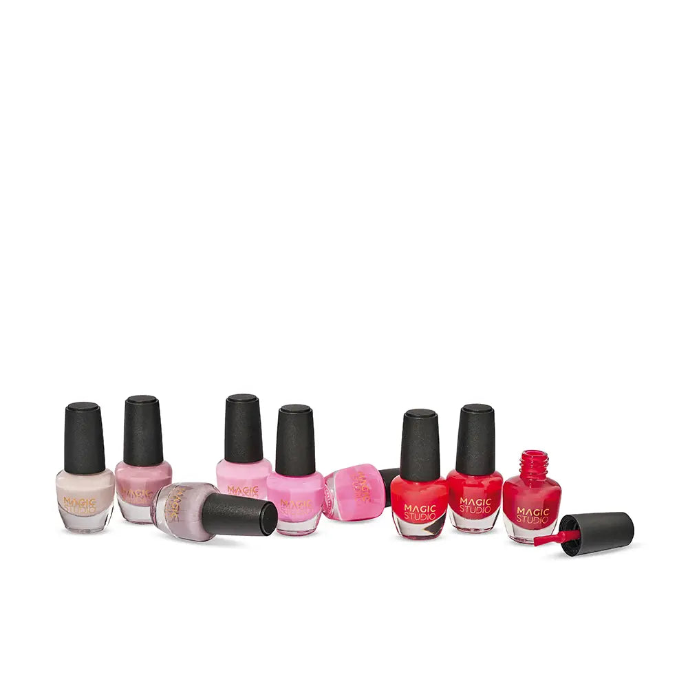 MAGIC STUDIO-LOTE DE UNHAS BELEZA CORES VERNIZ 9 unidades.-DrShampoo - Perfumaria e Cosmética