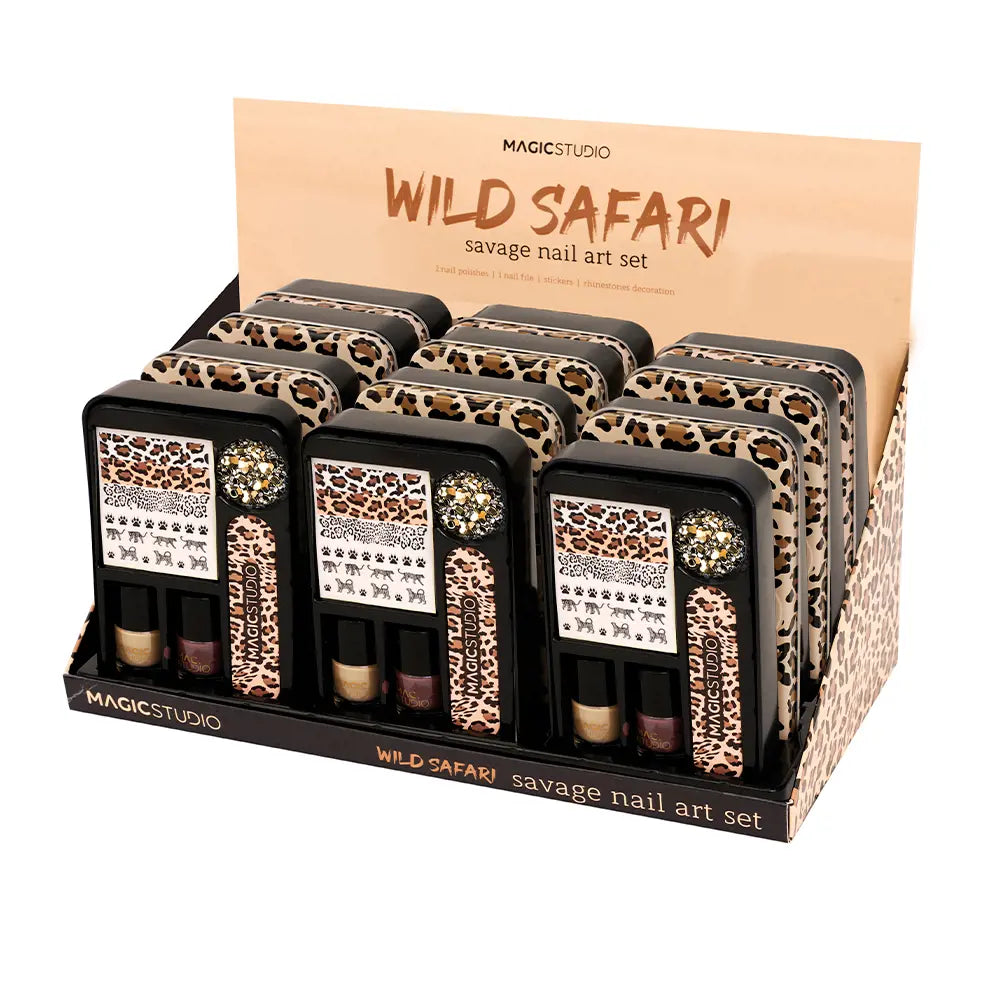 MAGIC STUDIO-LOTE UNHAS WILD SAFARI SAVAGE 6 unidades.-DrShampoo - Perfumaria e Cosmética