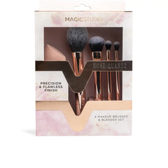 MAGIC STUDIO-PRECISÃO ACABAMENTO FLAWLESS CASE ROSE QUARTZ 5 pcs.-DrShampoo - Perfumaria e Cosmética