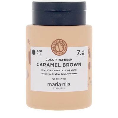 MARIA NILA-REFRESCANTE DE COR #7.35 - Castanho Caramelo 100 ml-DrShampoo - Perfumaria e Cosmética