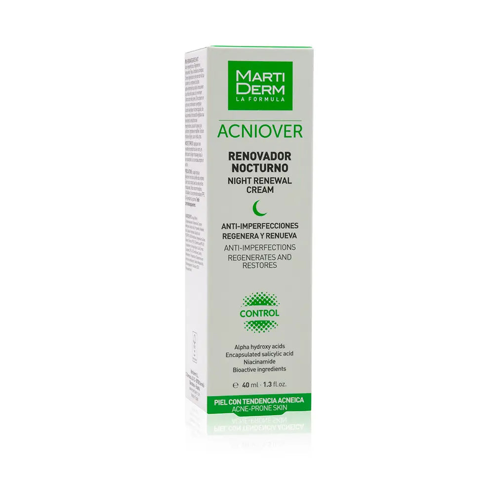 MARTIDERM-ACNIOVER renovador noturno 40 ml-DrShampoo - Perfumaria e Cosmética