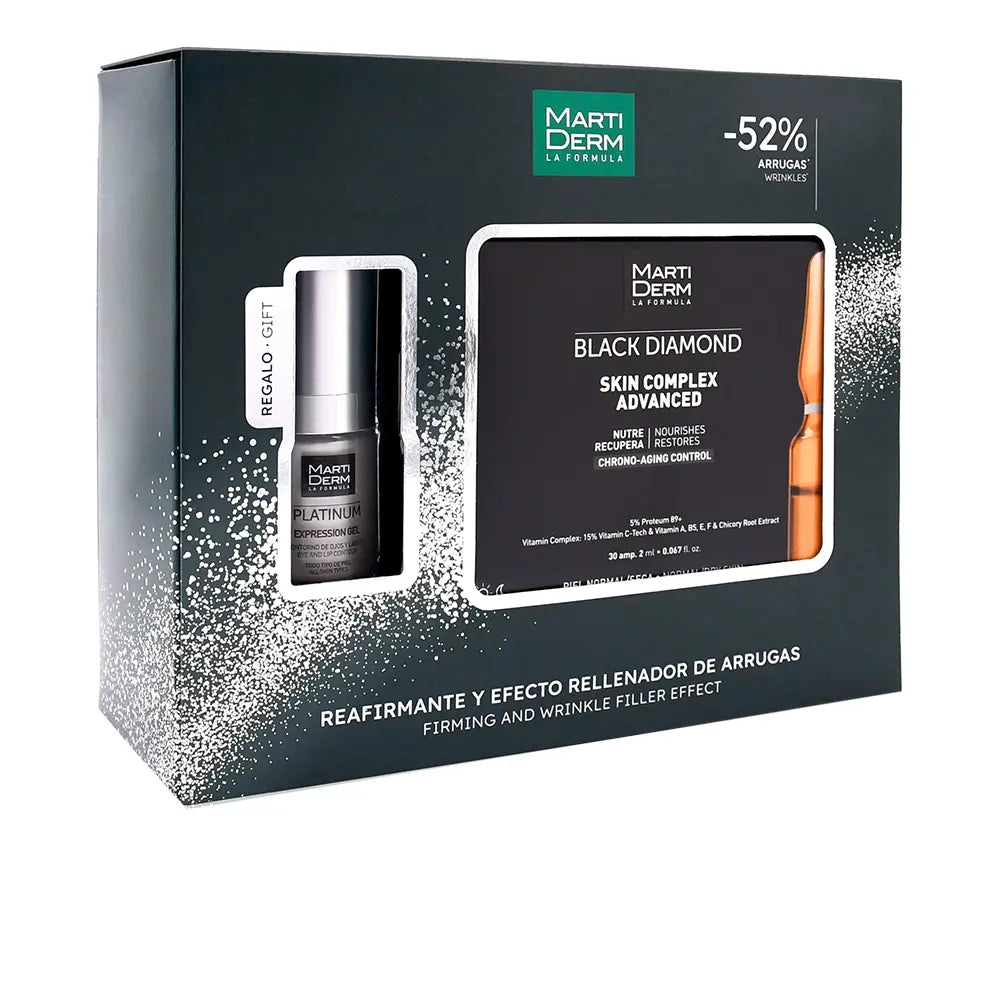MARTIDERM-BLACK DIAMOND SKIN COMPLEX AMPOLAS AVANÇADAS ESTOJO 2 pçs.-DrShampoo - Perfumaria e Cosmética