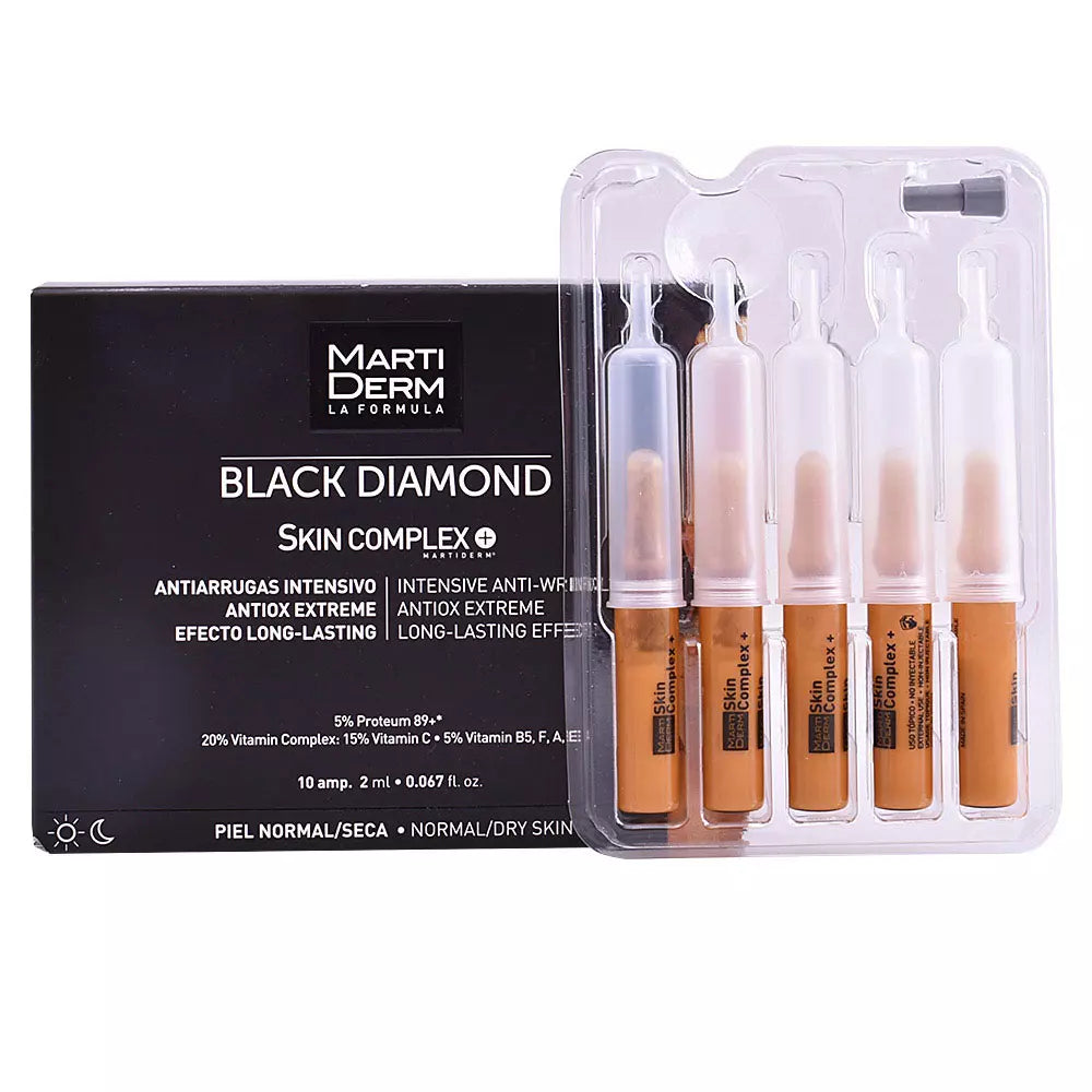 MARTIDERM-BLACK DIAMOND intensivo antirrugas ampolas 10 x 2 ml-DrShampoo - Perfumaria e Cosmética