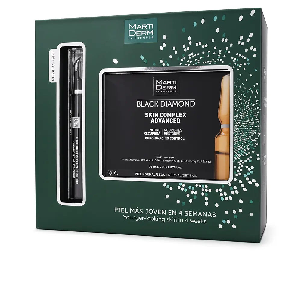 MARTIDERM-CAIXA DE AMPOLAS AVANÇADAS COMPLEXO DE PELE BLACK DIAMOND 2 pcs.-DrShampoo - Perfumaria e Cosmética