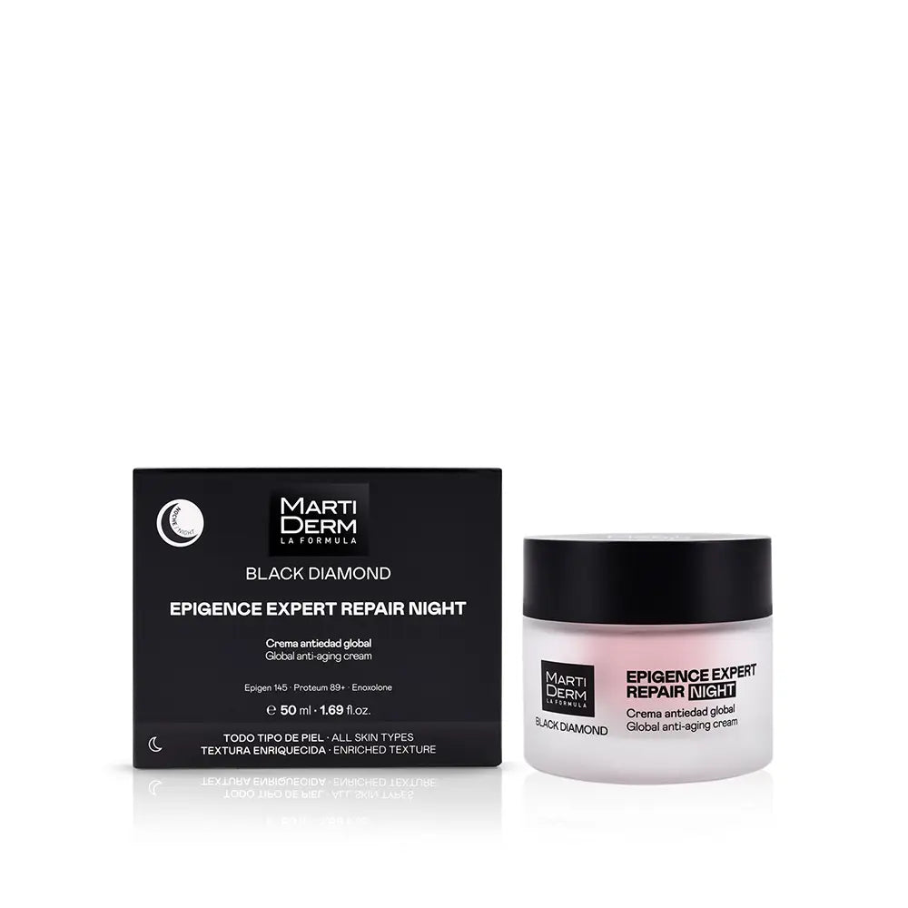 MARTIDERM-CREME NOTURNO ANTI-ENVELHECIMENTO GLOBAL BLACK DIAMOND EPIGENCE EXPERT REPAIR 50 ml.-DrShampoo - Perfumaria e Cosmética