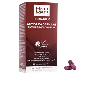 MARTIDERM-Cápsulas HAIR SYSTEM antiqueda de cabelo 60 unidades-DrShampoo - Perfumaria e Cosmética Imagen principal del producto