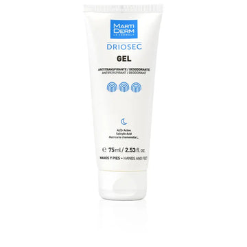 MARTIDERM-Gel antitranspirante DRIOSEC para mãos e pés 75 ml.-DrShampoo - Perfumaria e Cosmética Imagem principal do produto