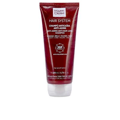 MARTIDERM-HAIR SYSTEM shampoo anti-envelhecimento anti-queda de cabelo 200 ml-DrShampoo - Perfumaria e Cosmética