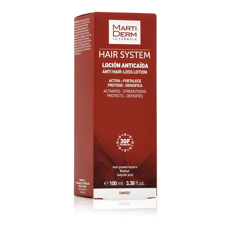 MARTIDERM-LOÇÃO ANTI-CADASTRO DE CABELO HAIR SYSTEM 100 ml-DrShampoo - Perfumaria e Cosmética