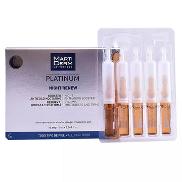 MARTIDERM-PLATINUM NIGHT RENEW ampolas 10 x 2 ml-DrShampoo - Perfumaria e Cosmética Imagem principal do produto