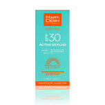 MARTIDERM-PROTEÇÃO SOLAR ATIVA [D] fluido protetor solar FPS30 50 ml-DrShampoo - Perfumaria e Cosmética