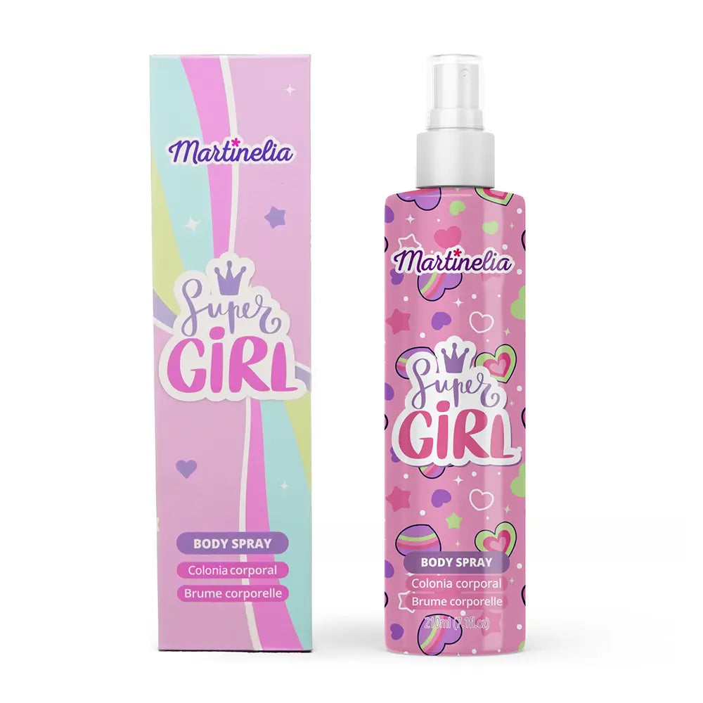 MARTINELIA-Colônia corporal spray SUPER GIRL 210 ml.-DrShampoo - Perfumaria e Cosmética
