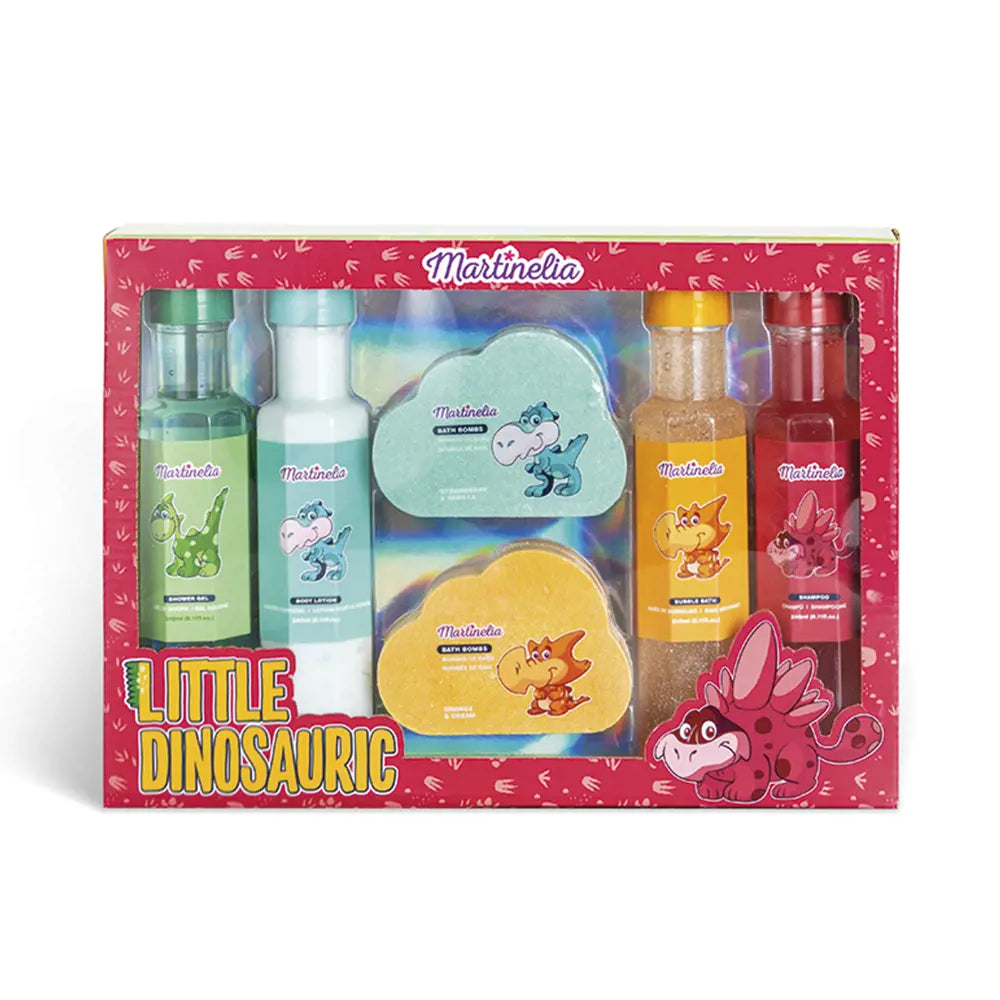 MARTINELIA-LOTE DE BANHO COMPLETO PEQUENO DINOSSAURO-DrShampoo - Perfumaria e Cosmética