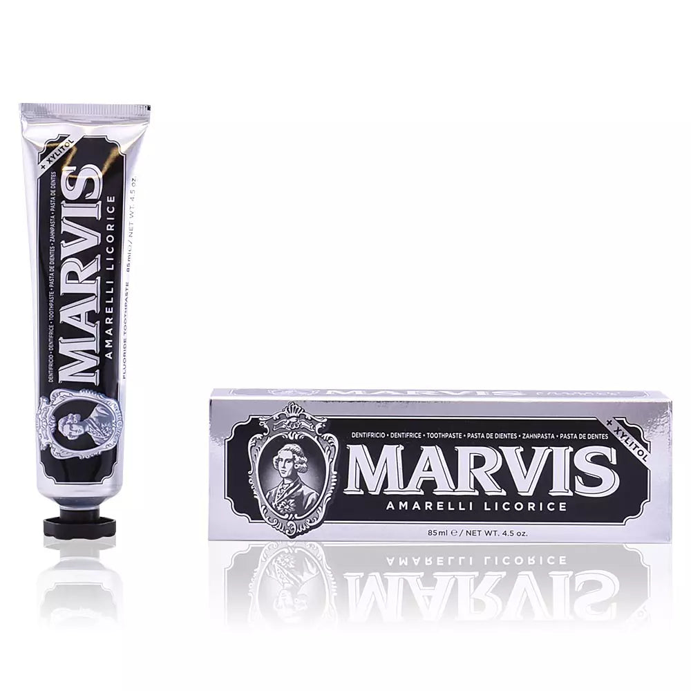 MARVIS-AMARELLI LICORICE creme dental 85 ml-DrShampoo - Perfumaria e Cosmética