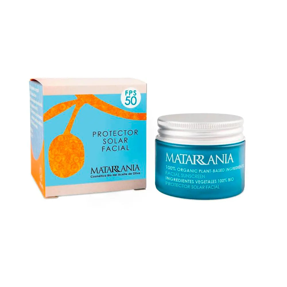 MATARRANIA-Protetor solar facial SPF50 100% orgânico 30 ml.-DrShampoo - Perfumaria e Cosmética