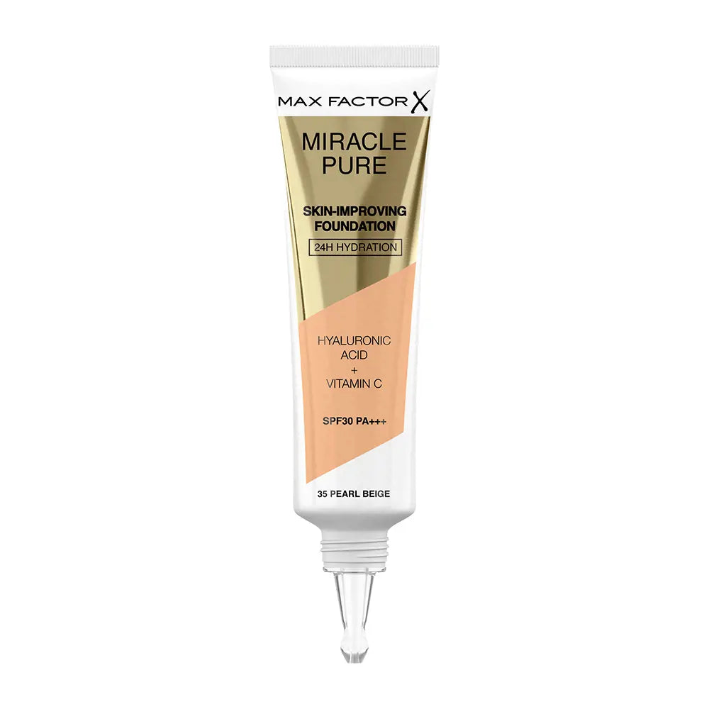 MAX FACTOR-Base MIRACLE PURE SPF30 35 bege pérola 30 ml-DrShampoo - Perfumaria e Cosmética