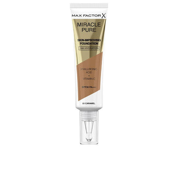 MAX FACTOR-Base MIRACLE PURE SPF30 85 caramelo 30 ml-DrShampoo - Perfumaria e Cosmética Main image