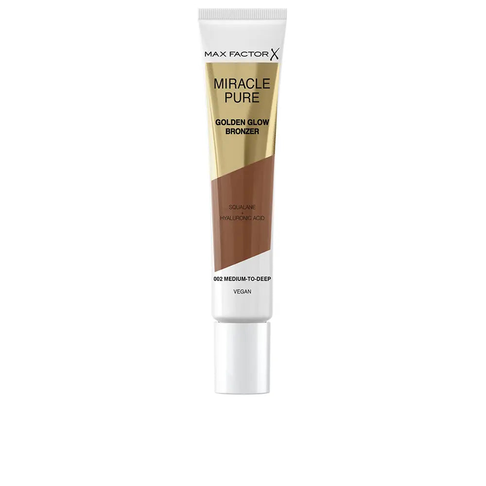 MAX FACTOR-Bronzeador MIRACLE PURE #002-Médio a Profundo 15 ml-DrShampoo - Perfumaria e Cosmética