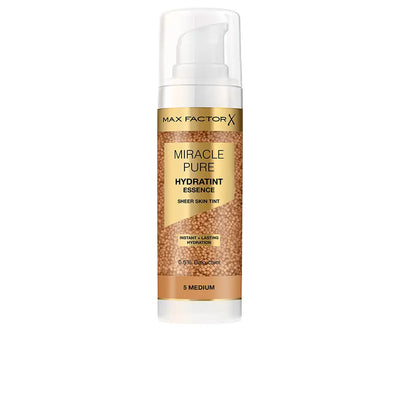 MAX FACTOR-Essência hidratante MIRACLE PURE #5-Médio 30 ml-DrShampoo - Perfumaria e Cosmética