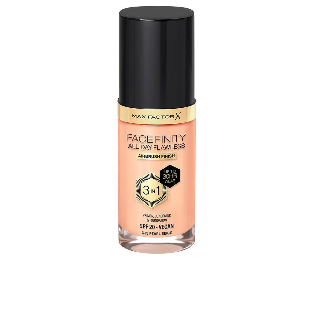 MAX FACTOR-FACEFINITY 3IN1 primer concealer foundation 35 pearl beige 30 ml-DrShampoo - Perfumaria e Cosmética