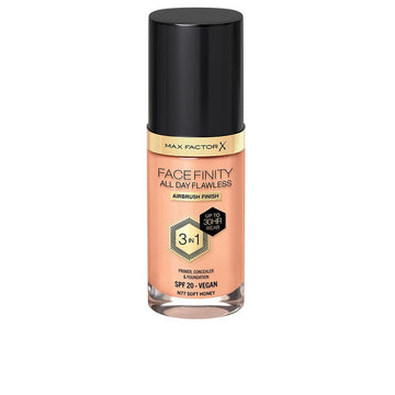 MAX FACTOR-FACEFINITY 3IN1 primer concealer foundation 77 soft honey 30 ml-DrShampoo - Perfumaria e Cosmética Imagen principal del producto