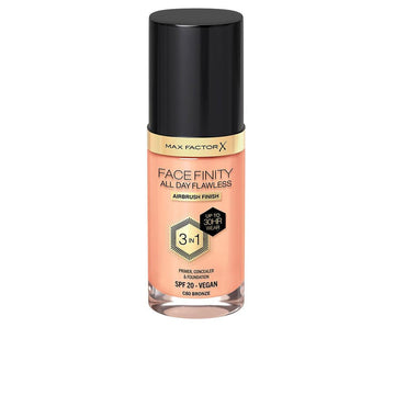 MAX FACTOR-FACEFINITY 3IN1 primer concealer foundation 80 bronze 30 ml-DrShampoo - Perfumaria e Cosmética Imagem principal do produto