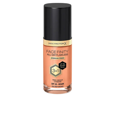 MAX FACTOR-FACEFINITY ALL DAY FLAWLESS 3 IN 1 foundation 82 deep bronze 30 ml-DrShampoo - Perfumaria e Cosmética
