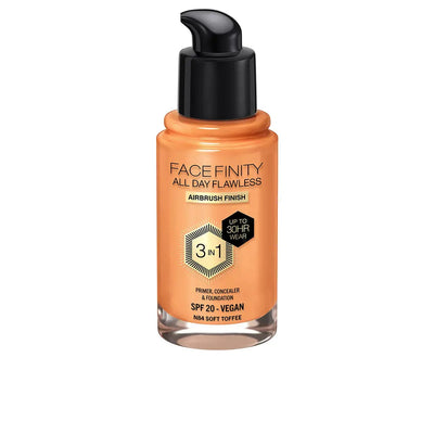 MAX FACTOR-FACEFINITY ALL DAY FLAWLESS 3 IN 1 foundation N84 soft toffee 30 ml-DrShampoo - Perfumaria e Cosmética
