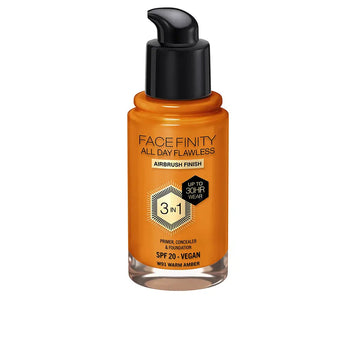 MAX FACTOR-FACEFINITY ALL DAY FLAWLESS 3 IN 1 foundation W91 warm amber 30 ml-DrShampoo - Perfumaria e Cosmética Main image