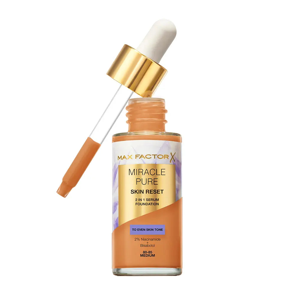 MAX FACTOR-MIRACLE PURE sérum con color #80 - 85-Medium 30 ml-DrShampoo - Perfumaria e Cosmética