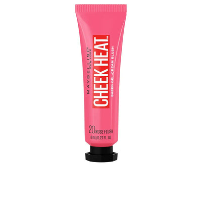 MAYBELLINE-CHEEK HEAT gel cremoso blush 20 rose flash-DrShampoo - Perfumaria e Cosmética