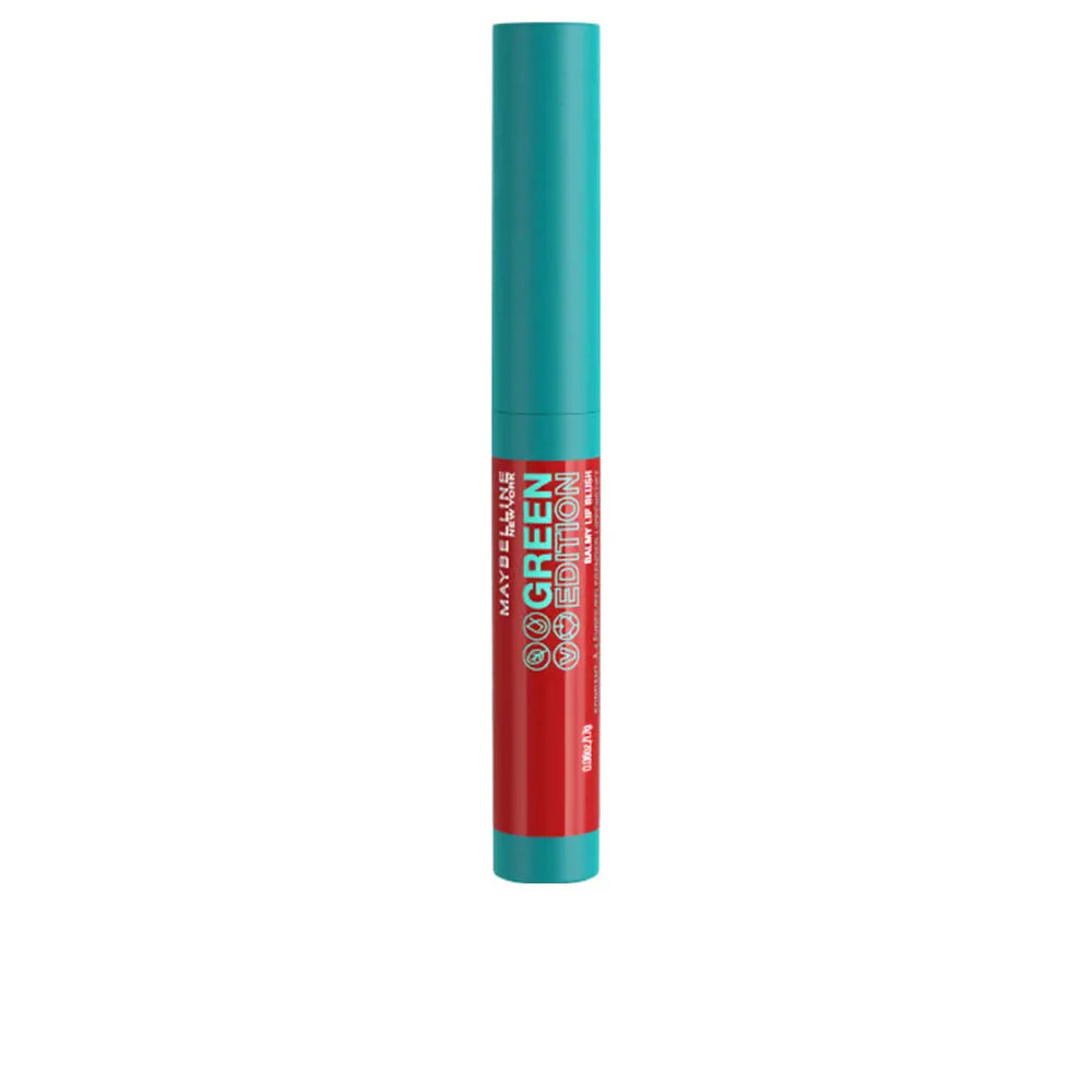 MAYBELLINE-EDIÇÃO VERDE bálsamo blush labial 02 fogueira 17 g.-DrShampoo - Perfumaria e Cosmética