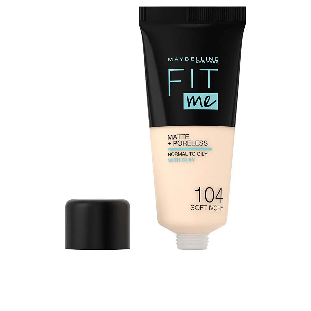 MAYBELLINE-FIT ME Foundation matteporeless 104 soft ivory 30 ml-DrShampoo - Perfumaria e Cosmética