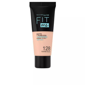 MAYBELLINE-FIT ME MATTEPORELESS foundation 128 warm nude-DrShampoo - Perfumaria e Cosmética Main image
