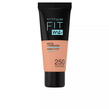 MAYBELLINE-FIT ME MATTEPORELESS foundation 250 sun beige-DrShampoo - Perfumaria e Cosmética Main image